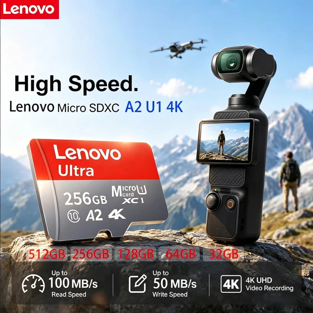 High-Speed Micro SD Card 128GB 256GB TF Memory for Samsung Galaxy Xiaomi Huawei A2 4K Class 10 Mobile Phone Storage Expansion