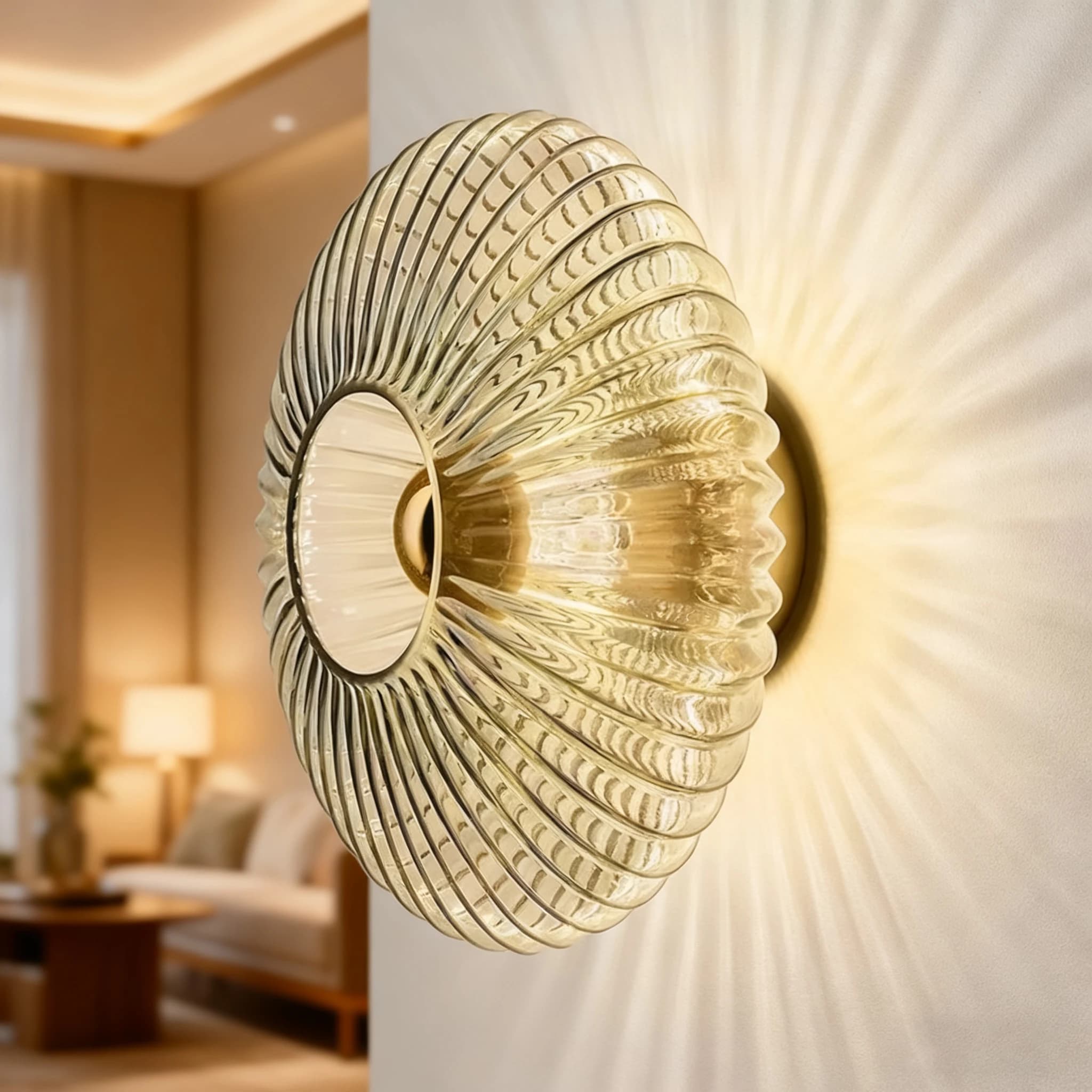 Lampada da soffitto retrò nordica Plafoniera in vetro semplice per la decorazione della parete nei soggiorni, corridoi, camere da letto, pareti, ingresso, foyer
