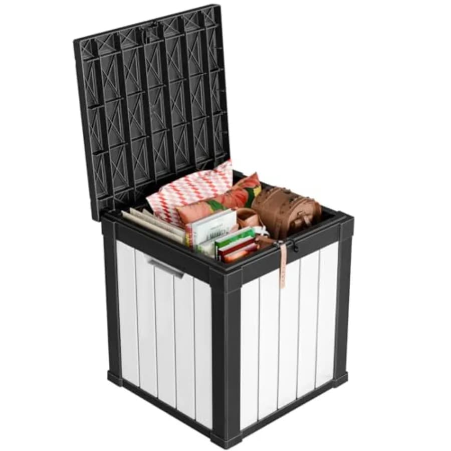 50 Gallon Exterior, Waterproof, For Garden Furnishings, Tools, Bearings, Pool Accessories, Container Bench
