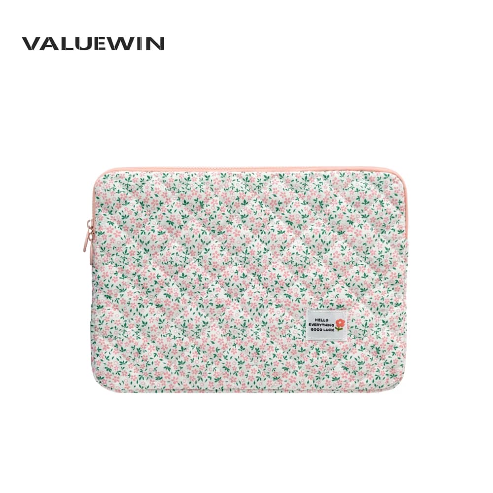 Borsa per laptop trapuntata con stampa floreale Borsa per computer da 11 pollici/14 pollici/15 pollici Custodia protettiva Custodia per computer Custodia per computer per MacBook