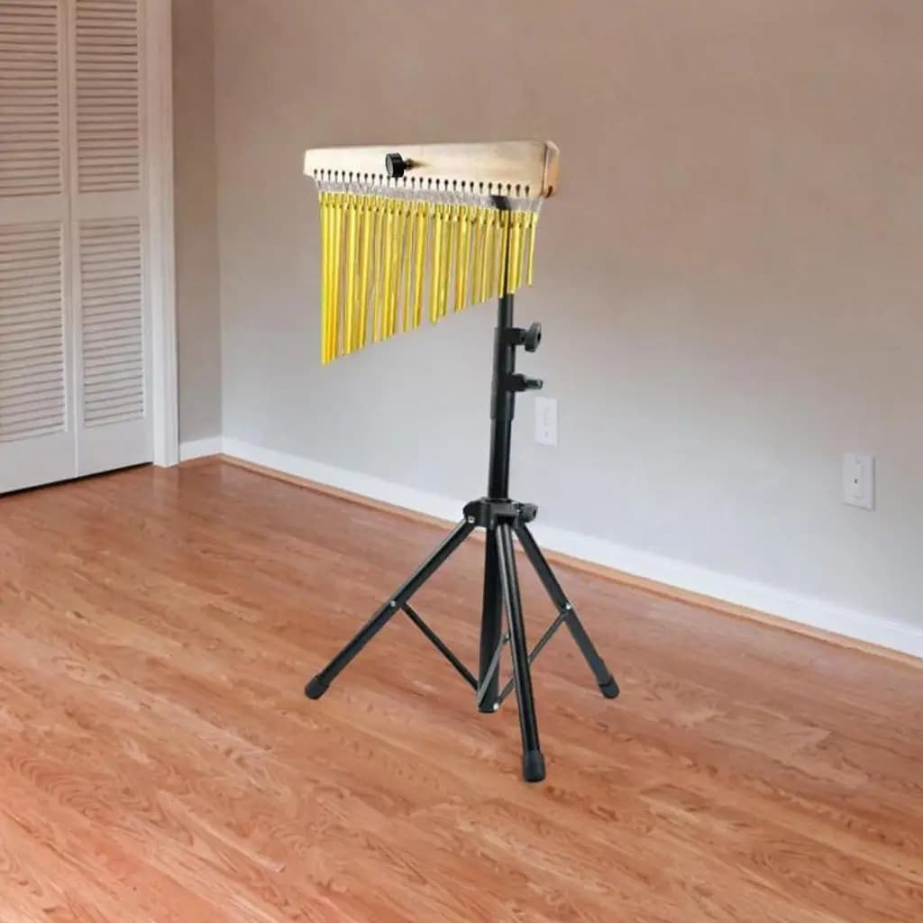 Supporto a treppiede per campanelli a vento a fila singola, strumento a percussione professionale per pratica e performance in classe