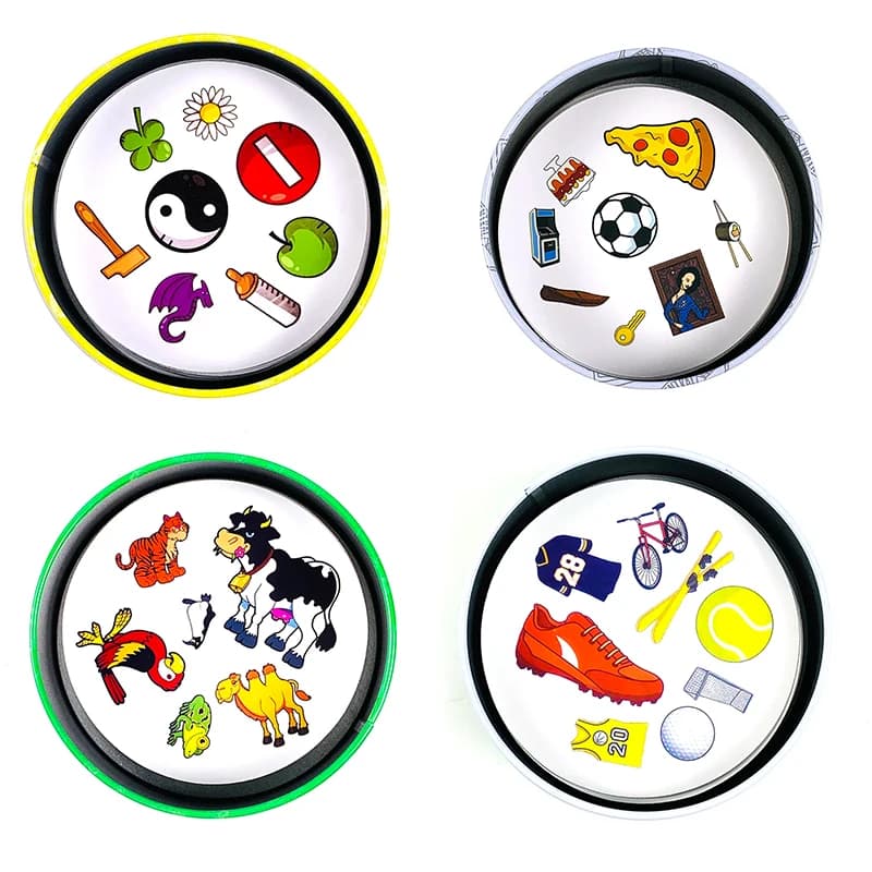 Gioco di carte in scatola di metallo, giochi interattivi genitore-figlio, gioco di carte per famiglia e amici, giochi per le vacanze, regali di Halloween e Natale