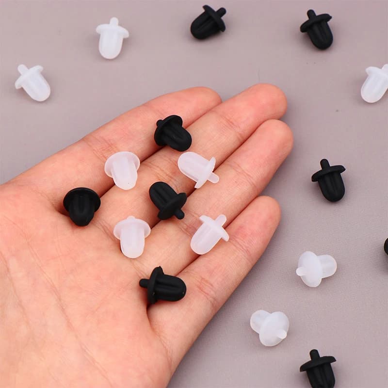 New 5/10Pcs Silicone Rubber Anti Dust Plugs 6.35mm Interface Dustproof Cover For Audio Jack PC DVD Microphone Socket Accessories