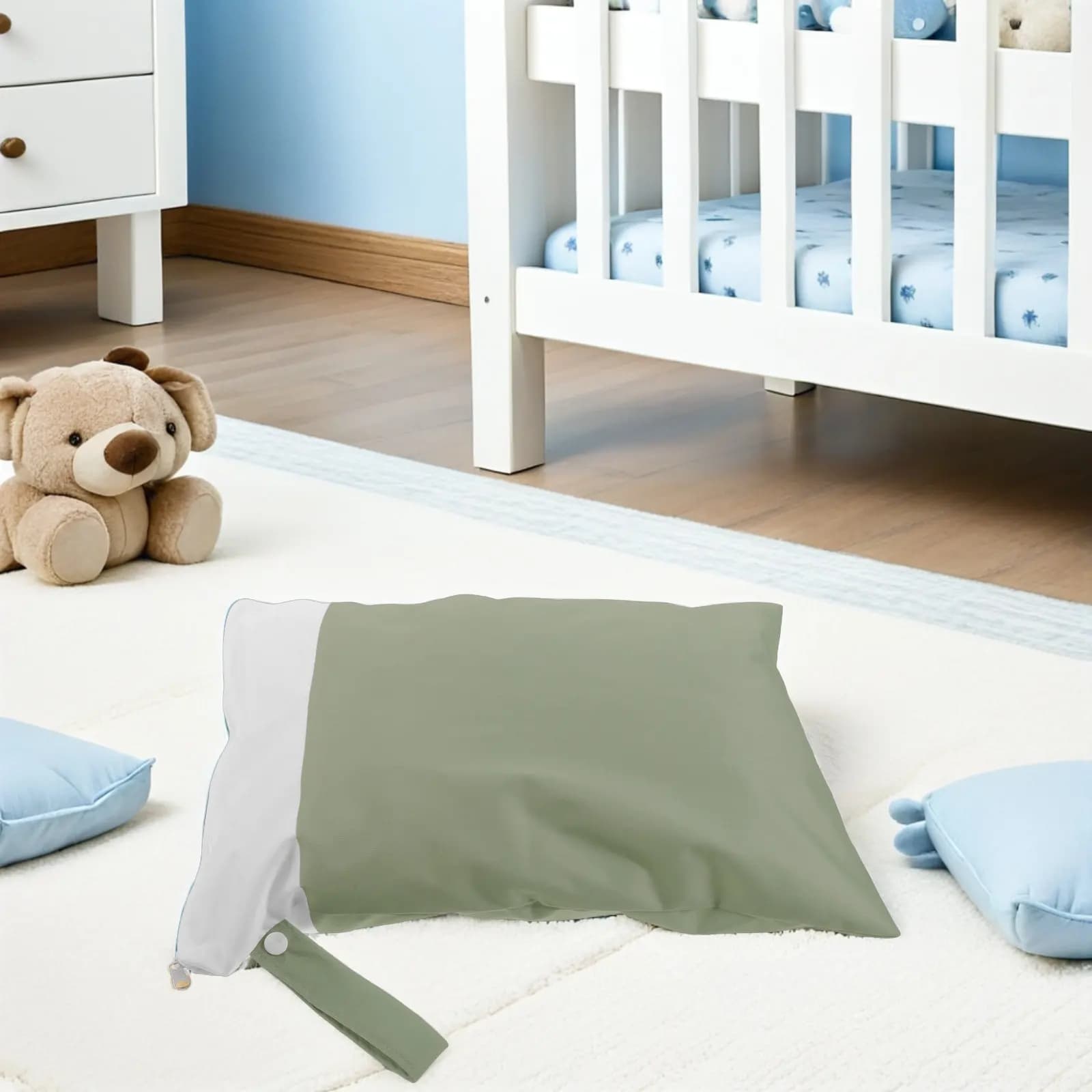 Reusable Wet Dry Bag for Baby Diapers Wet Clothes Storage Waterproof Portable Diaper Pouch Travel Laundry Daycare Gym Yoga Beach