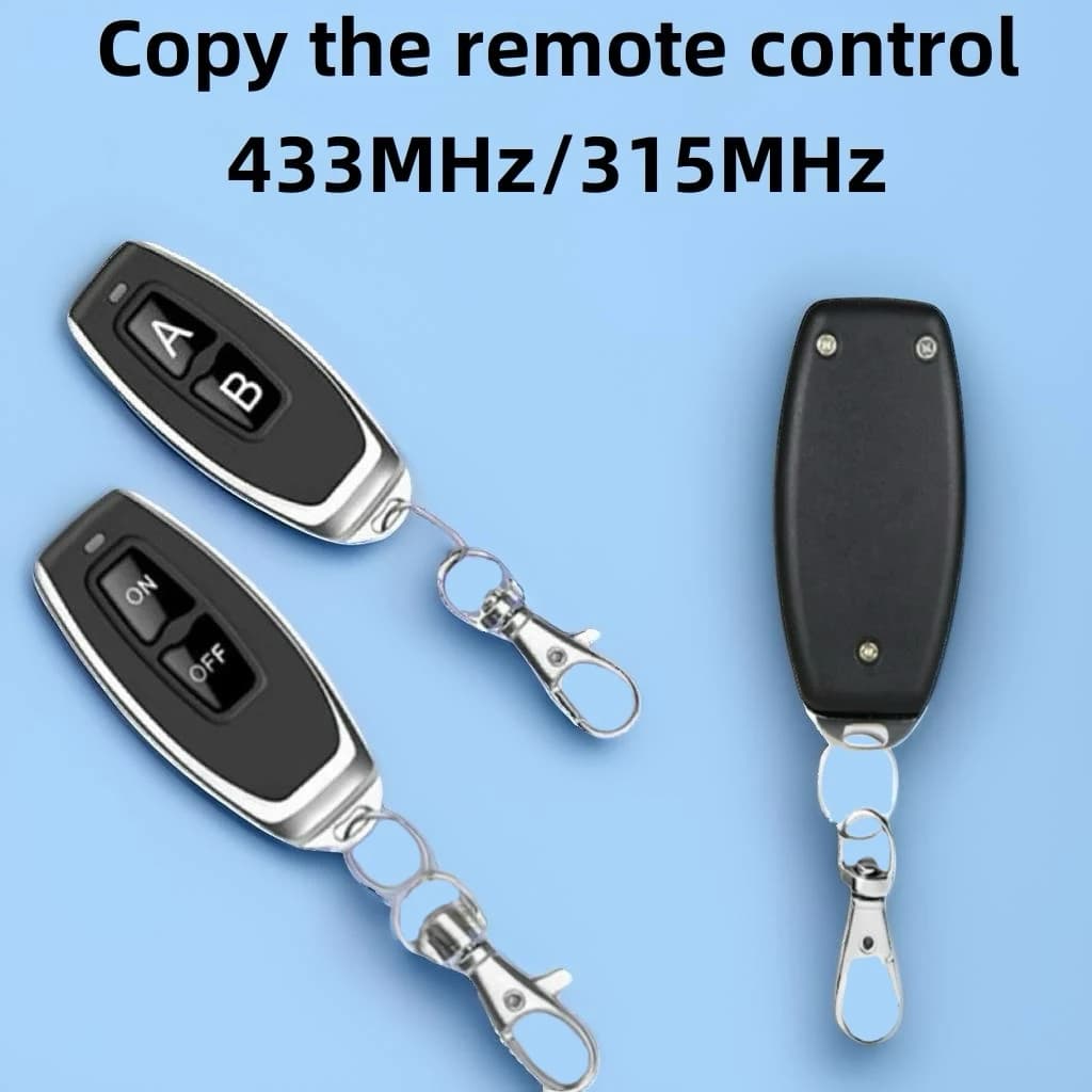 Wireless 433/315 MHz RF Codice di copia del telecomando 2 pulsanti per porta del garage Apricancello Domotica Allarme auto