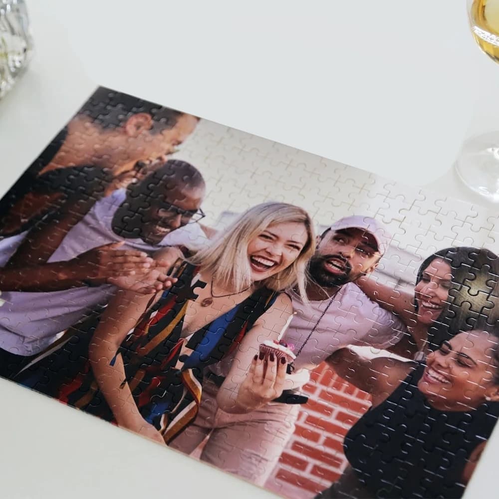 35/150/300/500/1000 pezzi coppia fresca famiglia Poster personalizzato Foto personalizzata Ritratto personalizzato Puzzle Jigsaw puzzle