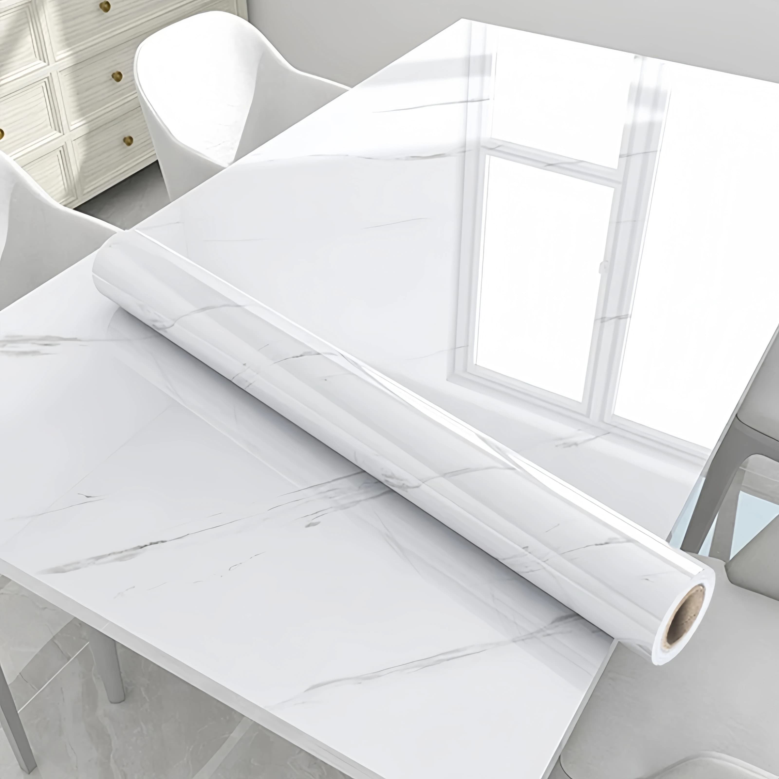 Self-adhesive Wall Wallpaper Self Adhesive Waterproof and Oil Resistant High Temperature Resistance Wallpaper for Furniture Home