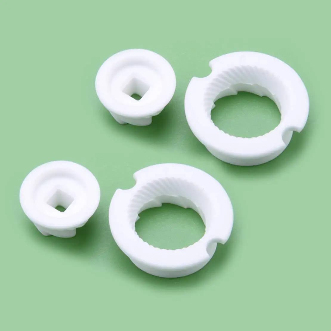 2 set di ricambio per smerigliatrice manuale in ceramica bianca, adatta per la macinazione di spezie, sale, pepe e spezie