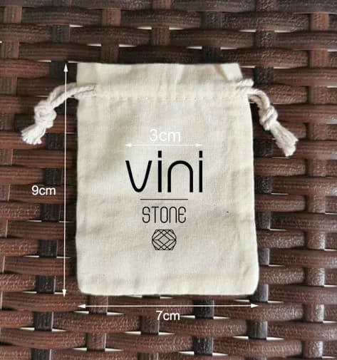 250 sacchetti in cotone naturale da 7x9 cm, sacchetti con coulisse stampati con logo nero, logo personalizzato