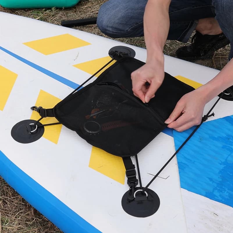Borsa portaoggetti in rete per tavola da paddle, tavola da surf, kayak, barca, canoa e rafting