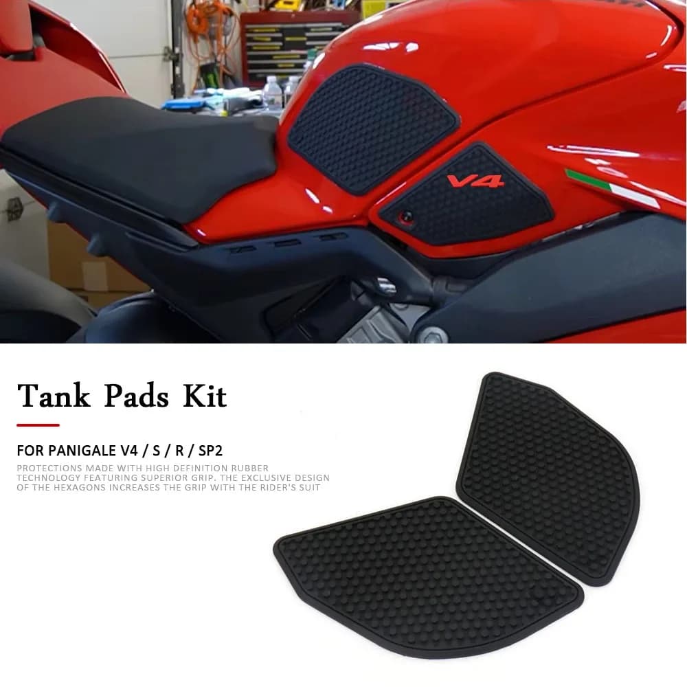 2022 2023 Per Ducati Panigale V4 Serbatoio Carburante Grip Pad Ginocchio Trazione antiscivolo Serbatoio Carburante Adesivo Panigale V4S V4 SR SP2