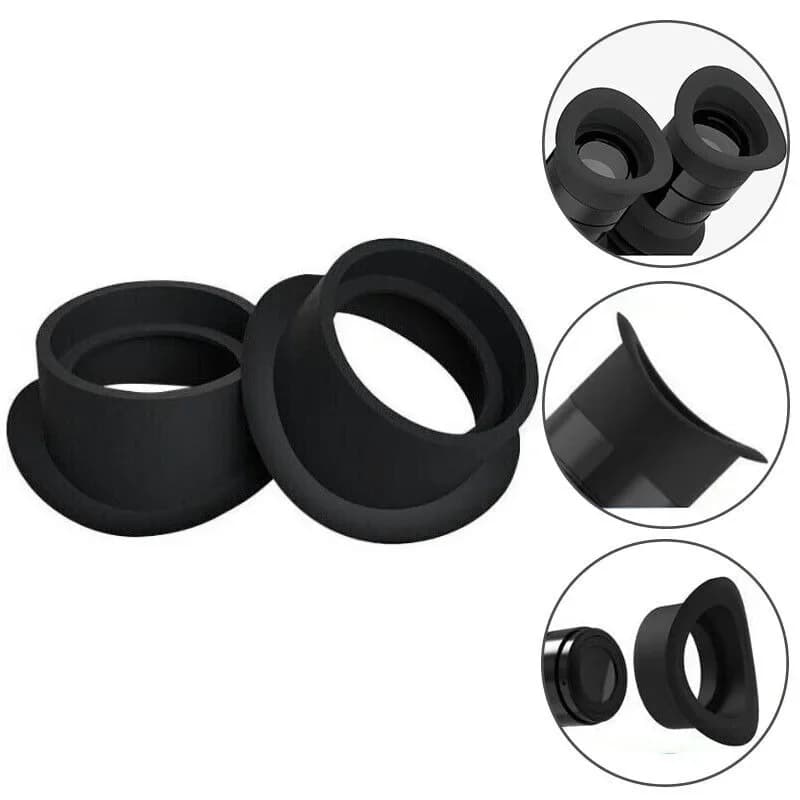 2 pezzi 35mm oculare oculare copertura per microscopio cura degli occhi delicata sulla pelle scudo oculare in gomma morbida microscopio stereo 1 paio protezioni per gli occhi