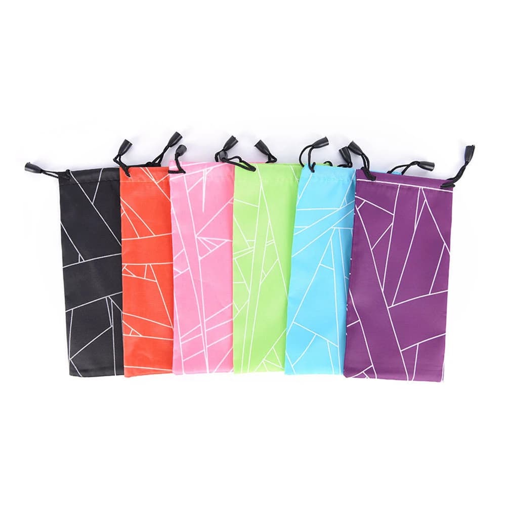 5 pezzi accessori occhiali custodia per occhiali in tessuto borsa per occhiali da sole custodia multifunzionale