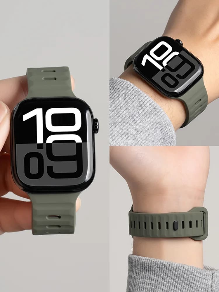 Apple Watch Ultra 2 49mm 45mm 40mm 44mm 41mm 44mm 44 40mm silicone bracelet iWatch Series 9 8 7 6 SE 5 4 3