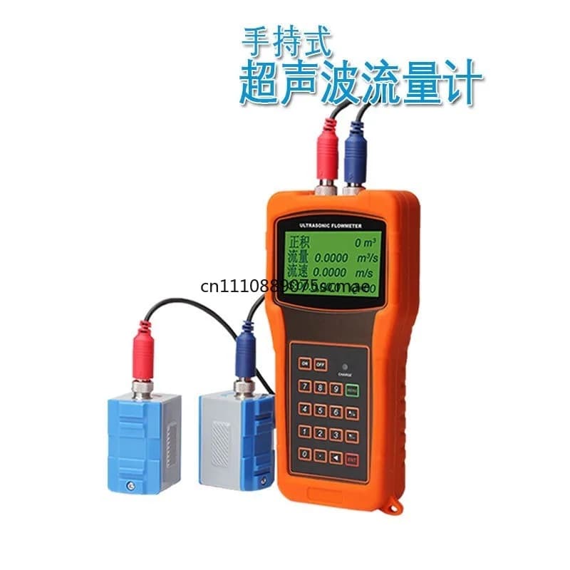Misuratore di Flusso Ultrasonico Portatile Intelligente, Contatore Ultrasonico Split per Temperatura Fredda/Calda