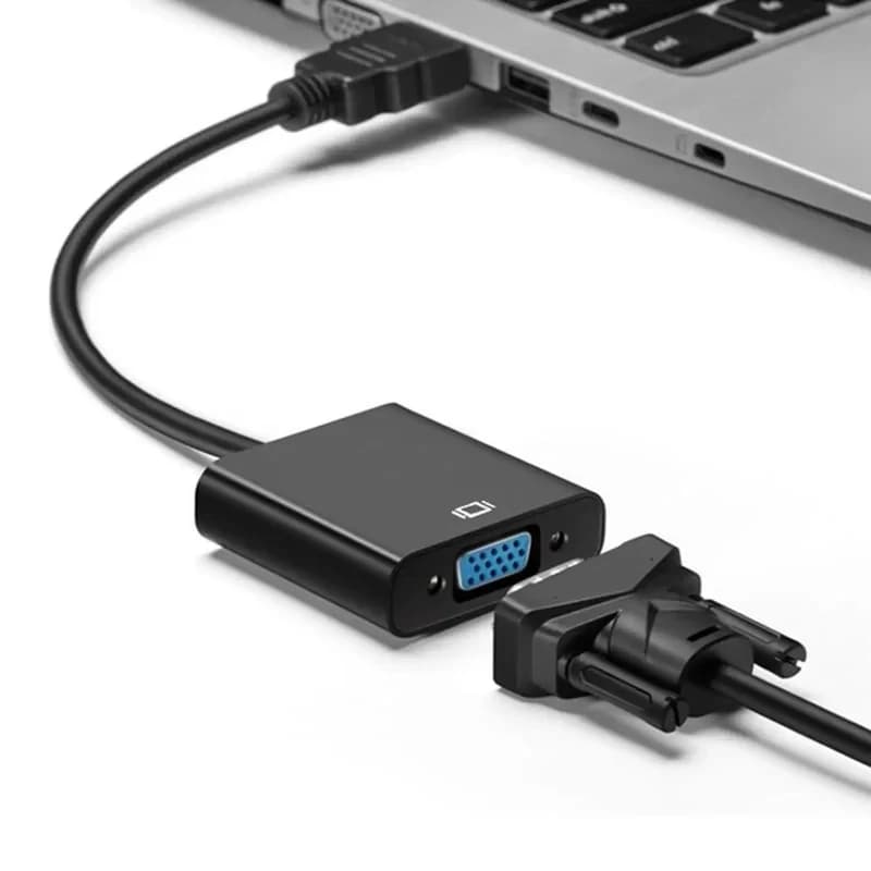 Convertitore da HDMI a VGA HD 1080P con alimentazione audio, da HDMI maschio a VGA femmina, 1/2/3/4/5 Set