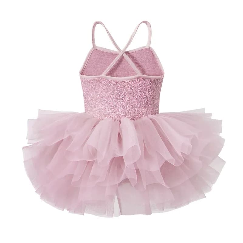Ballet Leotard Tutu Dress for Girls Tank Top Skirted Recital Performance Costume Stage Wear