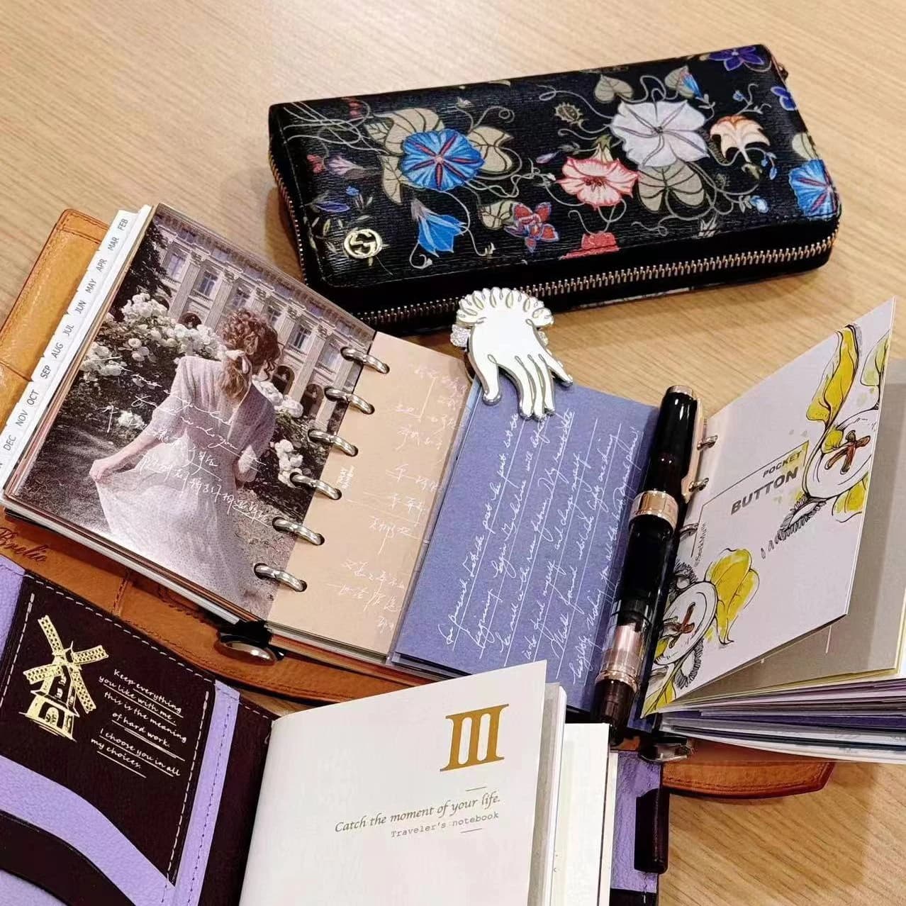 Mano magica Doppio lato Cottura Vanish Graffette Ufficiale Notebook Decorazione Carino Shot Puntelli Planner Stazionario Reciepts Clip