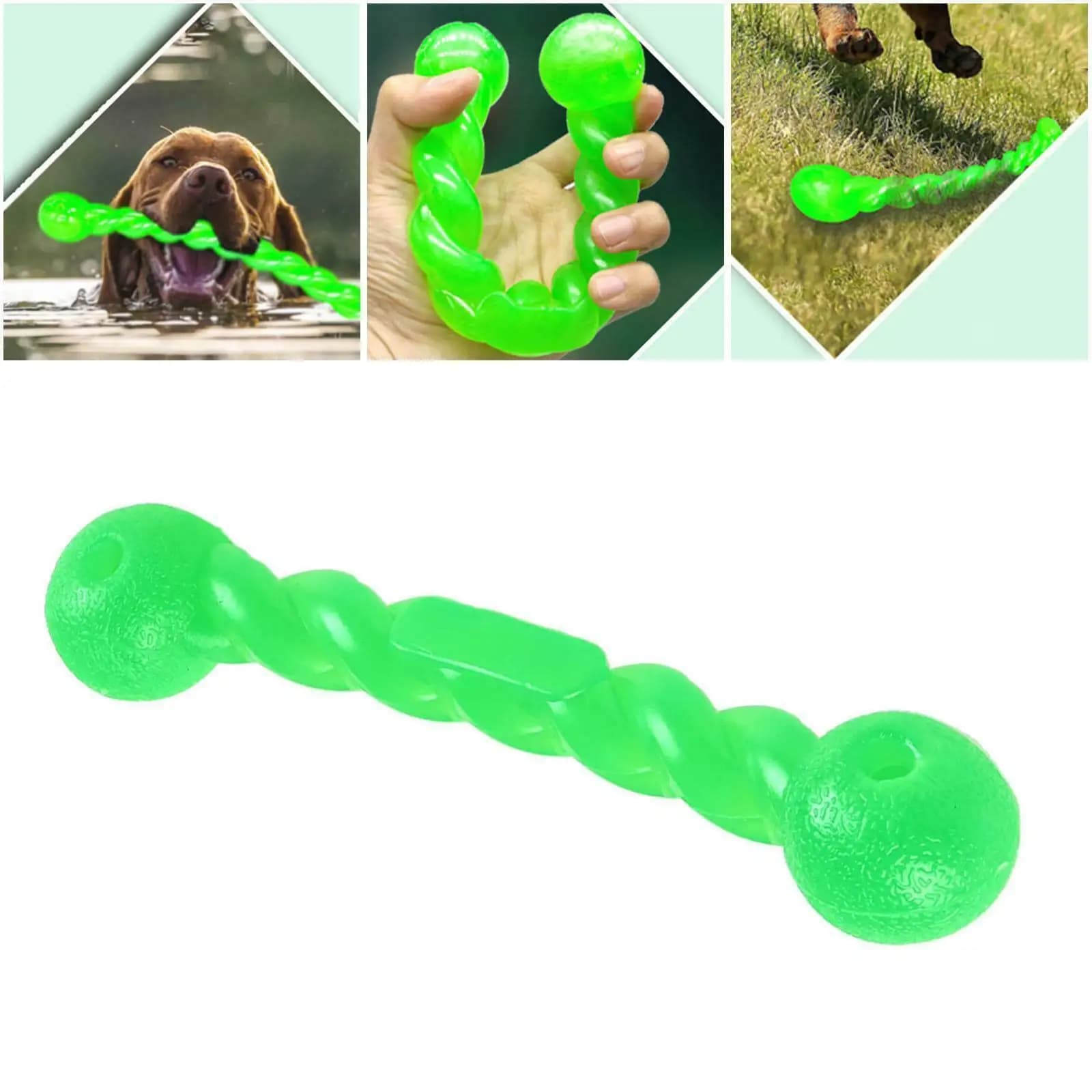 Giocattolo interattivo per addestramento del cane da compagnia Bastone molare divertente per animali domestici Gomma forte Durevole Denti giocattolo pulito Giocattolo da masticare di dimensioni lunghe per Meduim Grande