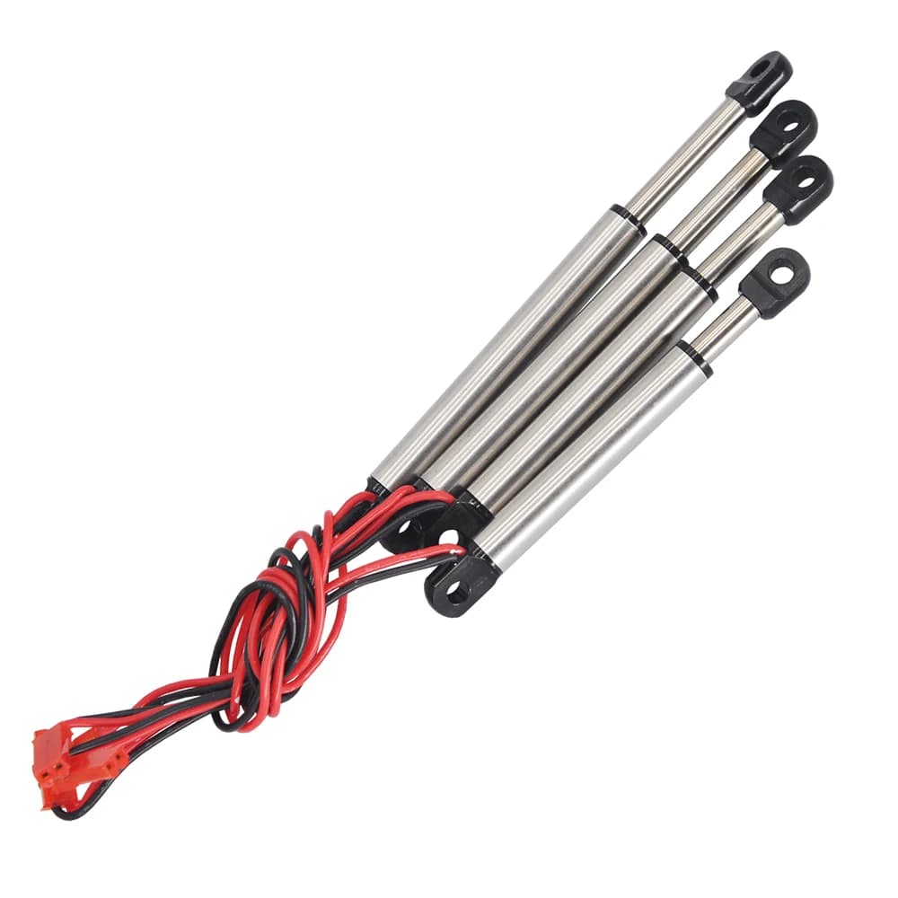 Piccola asta di spinta corta in metallo pieno 10/15/20/25mm corsa cilindro idraulico simulato 3V-6V per blocchi di costruzione giocattolo parti del modello RC