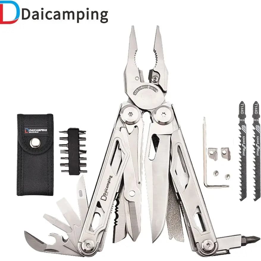 Daicamping DL30 DL301 DL7 Outdoor Camping EDC Plier Set Multifunctional Multitools Hand Multi Tool Folding Multi-tool Kit