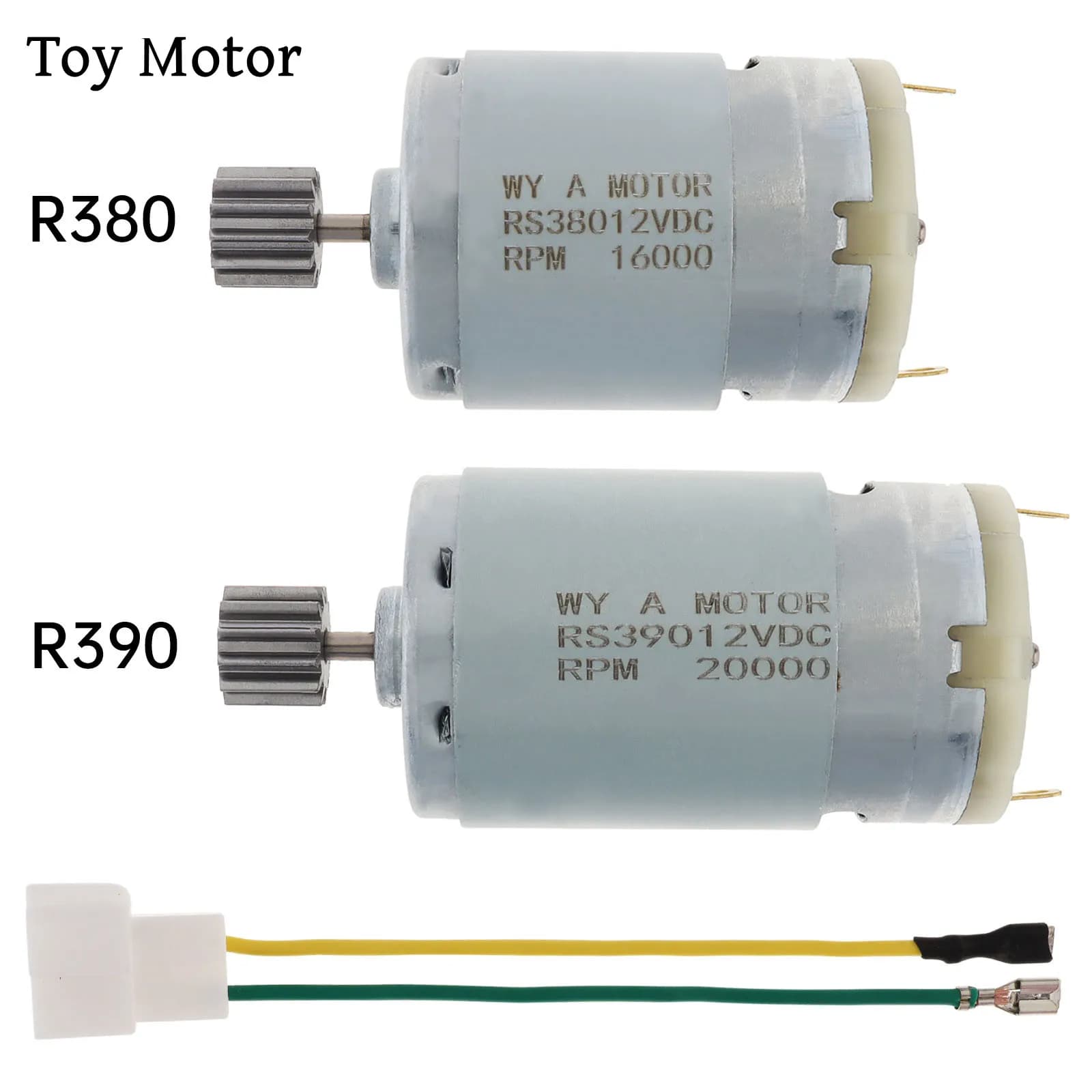 R380 R390 12 Teeth DC Motor 6V/12V 12000-20000RPM Kids Ride On Toys Car Motor High Speed Electric Motor for Remote Control Car