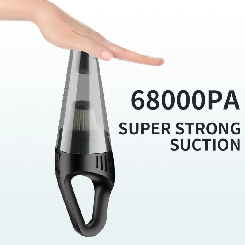 68000PA Aspirapolvere per auto 24v 120w Macchina per la pulizia Grande camion Pistola ad aria compressa Pulitore Forte aspirazione Accessori per la pulizia automatica cablati