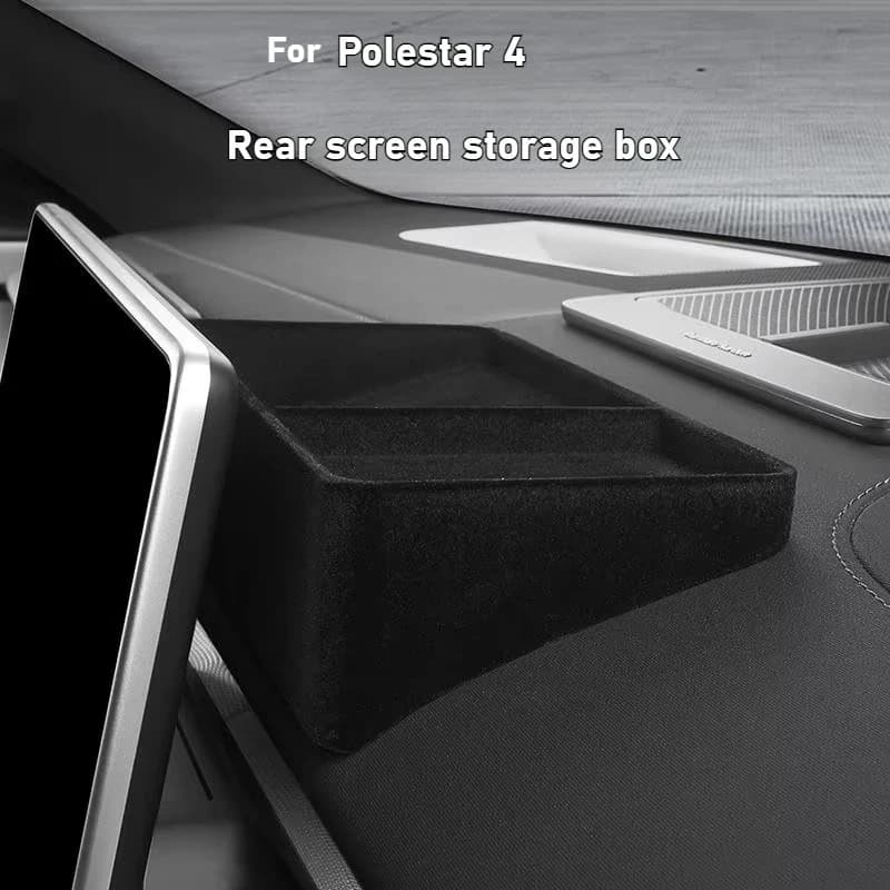 Navigazione di controllo centrale dell'auto dietro lo schermo Scatola di immagazzinaggio Cruscotto Organizer Vassoio antiscivolo Accessori per Polestar 4