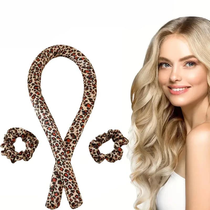 Heatless curling set, silk curling rod band, nightless sleep, satin curler suitable for long and medium hair