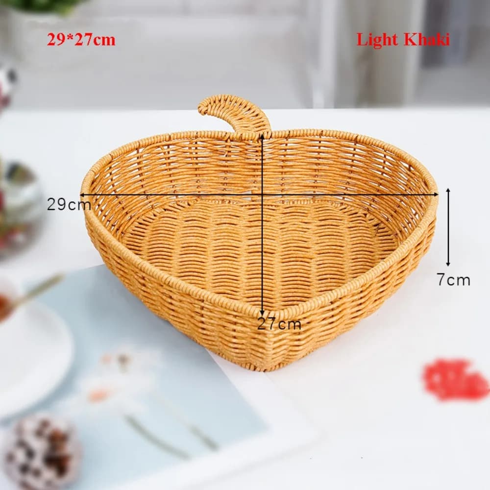 Cesti di Servizio in Rattan Intrecciato Resistente, 4 Stili, per Frutta Secca, Dim Sum e Snack, Fatti a Mano