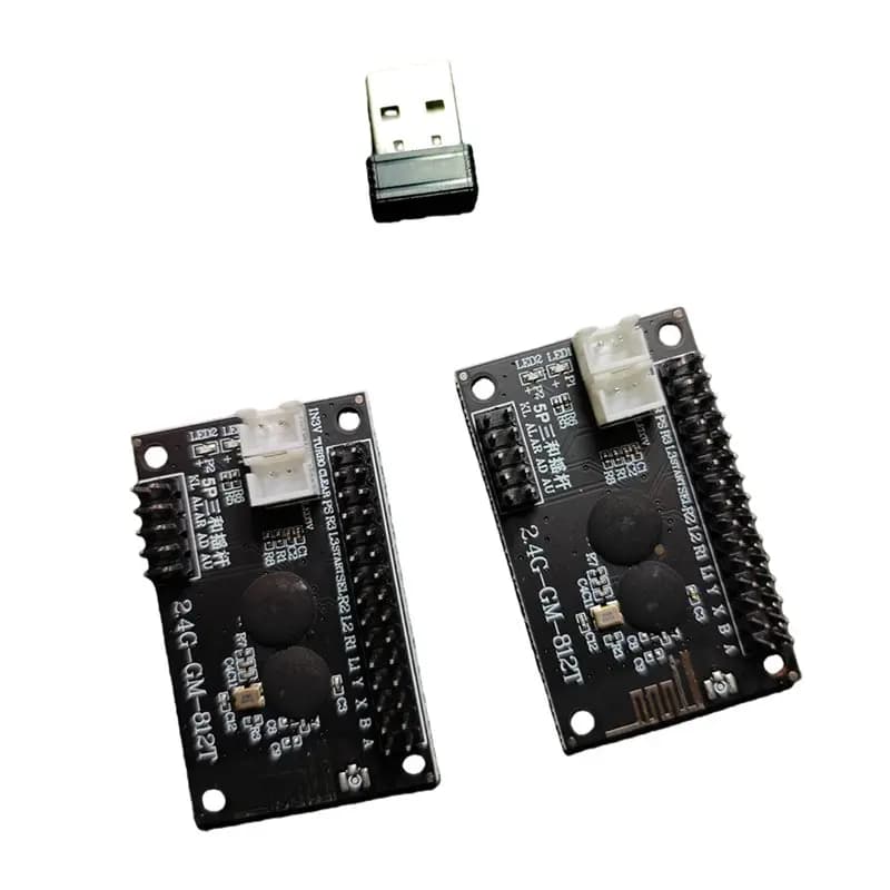 A99E-2.4G Wireless 2 Giocatori per Arcade USB, Scheda Encoder Joystick a Latenza Zero per Console Arcade Fai-da-te, Pezzi di Ricambio.