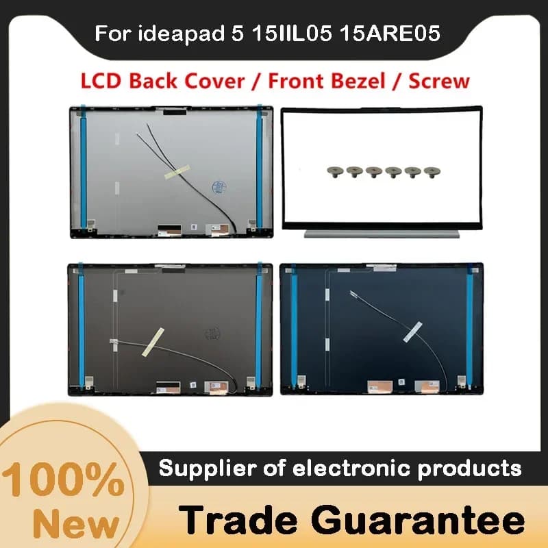 Per Kailxuling Ideapad 5 15IIL05 15ARE05 15ITL05 Ideapad 5 15: Cover posteriore LCD 5CB0X56073 / Cornice anteriore / Viti per cerniere AM1K7000300