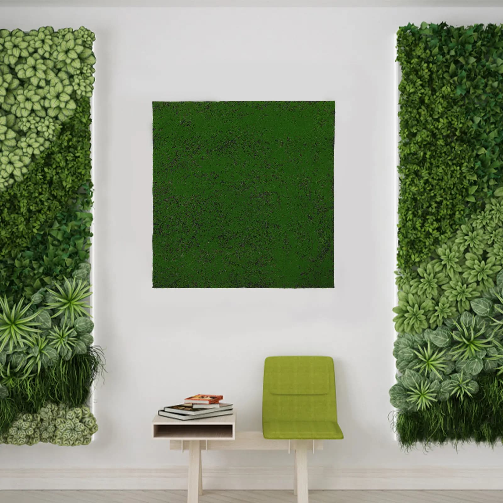 Tappeto in Erba Sintetica Realistica, Muschio Artificiale per Decorazioni Nuziali, Piante Verdi in Seta e Cotone Premium per Ufficio e Soggiorno