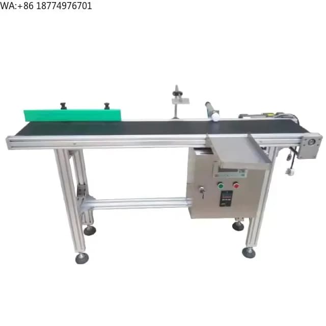 Industrial Packing Line with PVC Conveyor, Production System with PVC Conveyor, Automatic Tape Machine Small Measures