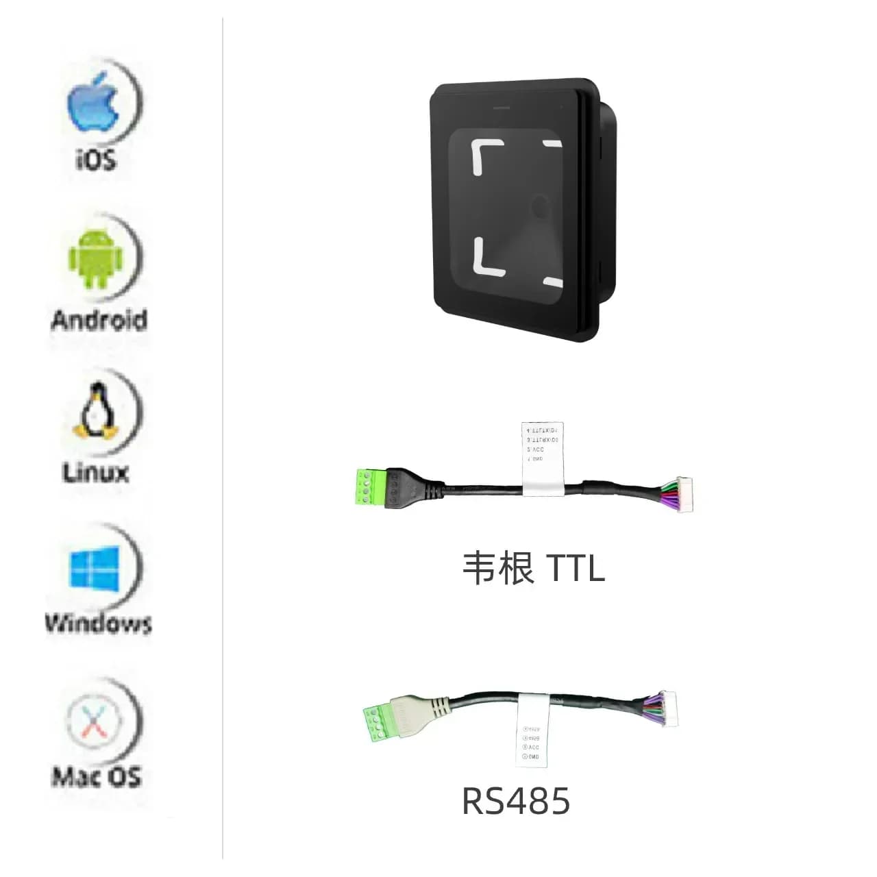 IN MAGAZZINO Q300 USB RS232 Codice QR e scheda IC Modulo lettore NFC Scanner di codici a barre 1D 2D per autobus metropolitana Tram Metro con codice QR Recogni