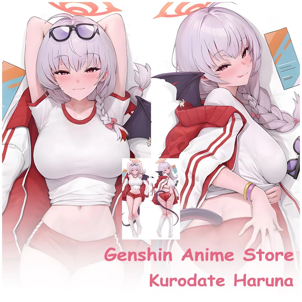 Cartoon Anime Kurodate Haruna Federa Dakimakura Blu Archivio Che Abbraccia il Letto Cuscino Fodere Per Cuscini Otaku Biancheria Da Letto Puntelli Cosplay