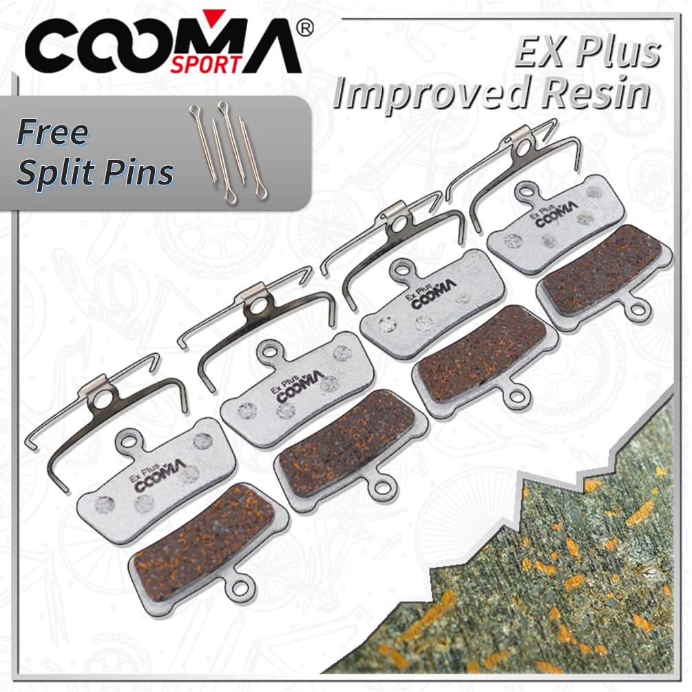 4 paia di pastiglie freno a disco per bicicletta Ex Plus per guida SRAM G2, Ultimate, RSC, RS, R, Avid X0 Trail Elixir Trail, lega di alluminio