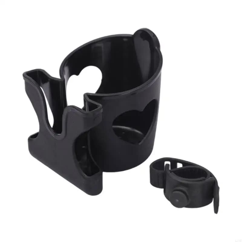 Portabicchieri per passeggini 2 in 1 con supporto per telefono Attacco per passeggini per portabottiglie ruotabile a 360 gradi
