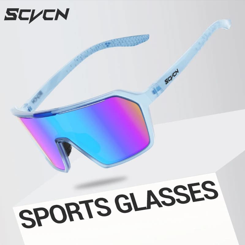 SCVCN Nuovi Uomini Occhiali da sole da ciclismo all'aperto MTB Bici da strada Occhiali da ciclismo UV400 Occhiali da donna Sport da bicicletta Escursionismo Alpinismo