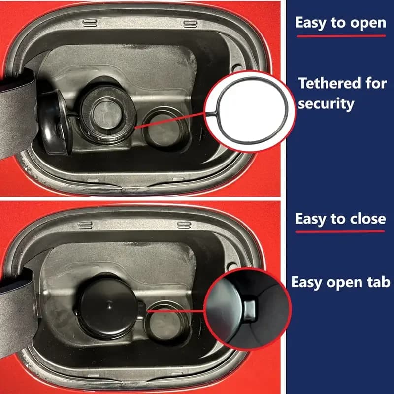 1pcs Car Fuel Tank Filler Cap Cover for JEEP Dodge Ram Ford Waterproof Dust-Proof Cover Universal Fuel Tank Cap Car Accessories