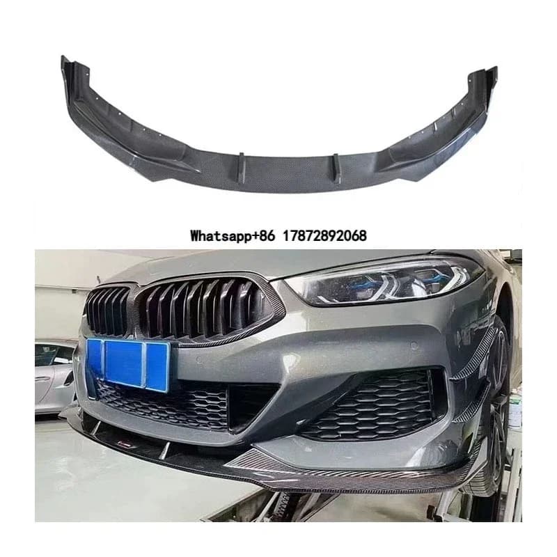 Z for 8 Series G14 G15 840 850 2019 T Style Dry Carbon Fiber Universal Rear Spoiler Front Bumper Lip Diffuser Body Kit