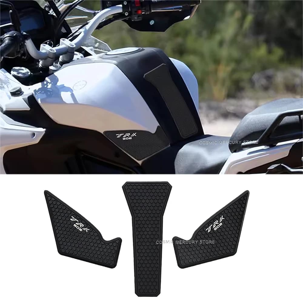 Per Benelli TRK502 TRK 502 502X 2022-2025 Nuova Moto Rilievo Del Carro Armato Del Carburante Adesivo di Protezione antiscivolo Pad ginocchiere