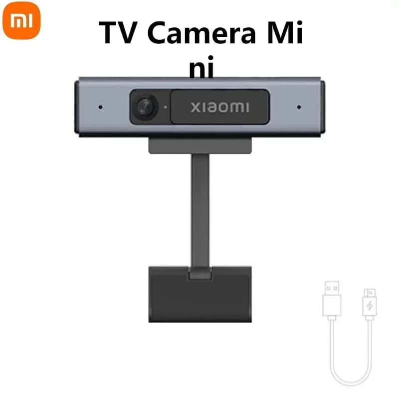 Xiaomi TV Camera Mini USB TV Webcam 1080P HD with double built-in microphone and privacy cover, ideal for business meetings and family video calls