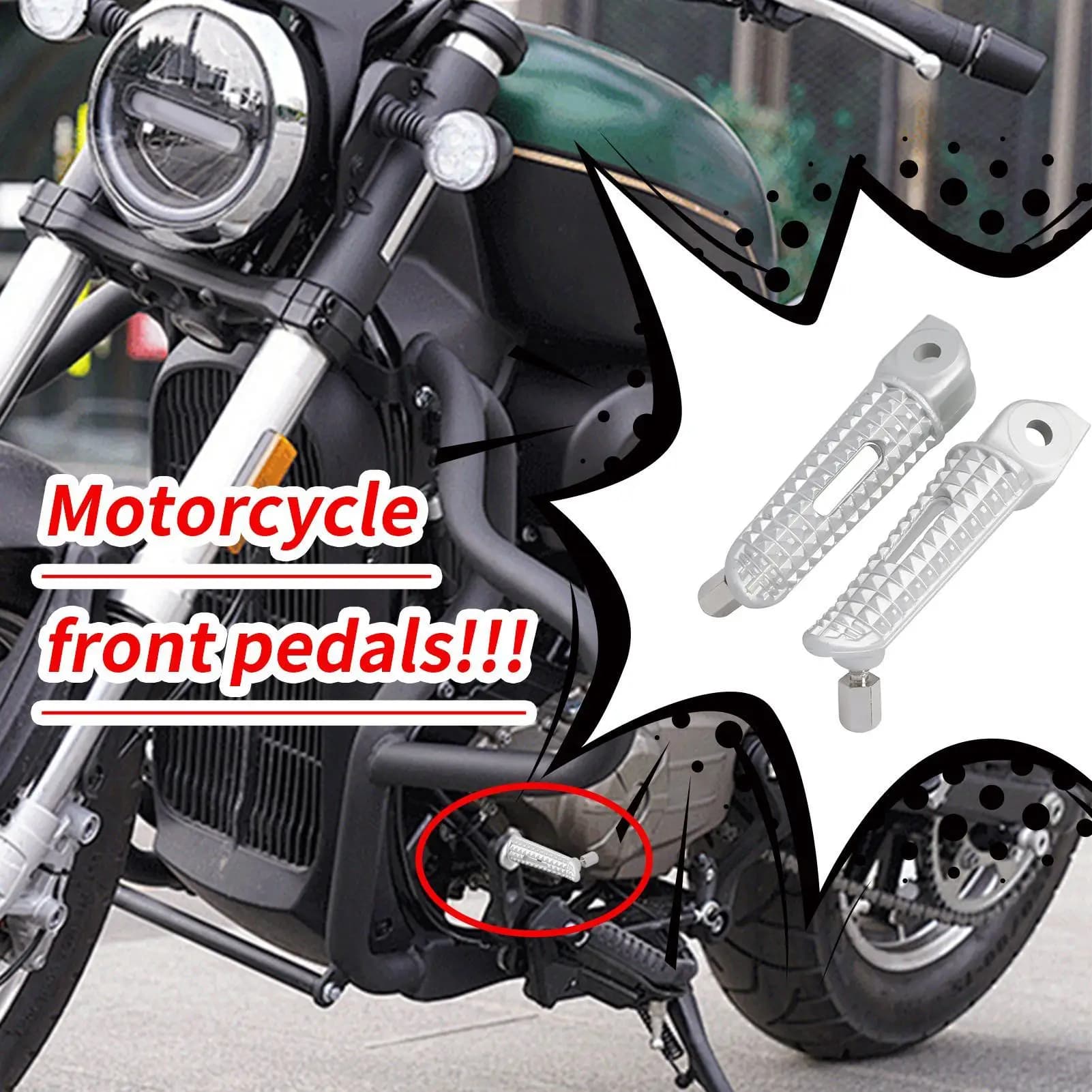 Per Triumph Daytona 675 Replica Auto Da Corsa 2006-2016 Moto Poggiapiedi Veicolo Elettrico Pedali Anteriori Anti-Slip Moto