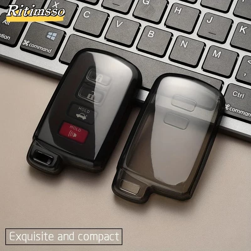 Nuovo TPU Chiave A Distanza Dell'automobile Caso Della Copertura Borsette per Toyota Corolla Camry RAV4 Highlander Auris CHR Avalon Land Cruiser Protetto Fob Bag