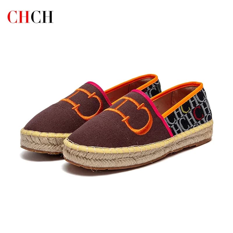 Mocassini CH Scarpe basse da donna Nuove scarpe da spiaggia da donna con giunture alla moda Scarpe da mamma antiscivolo