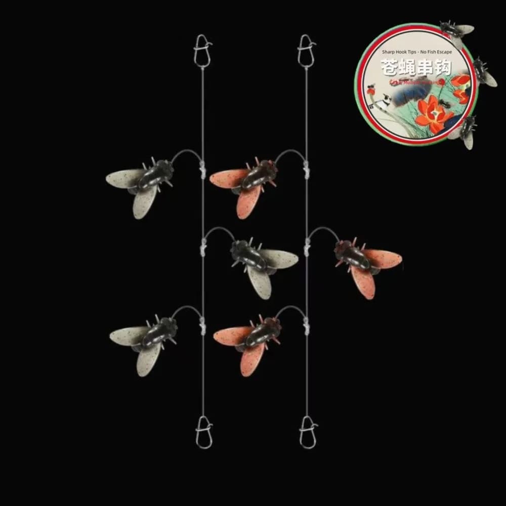 2Bag 2025 Amo da pesca a coda lunga per esche morbide, in acciaio al carbonio, anti-avvolgimento, portatile