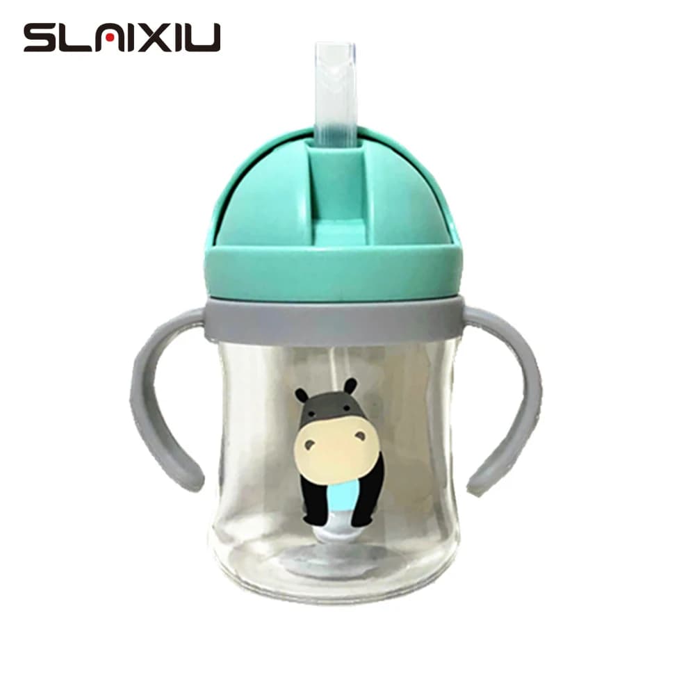 250ML Baby Water Bottle for Kids Children Cartoon Animal Drinking Bottle Baby Products Feeding Drinkbeker School