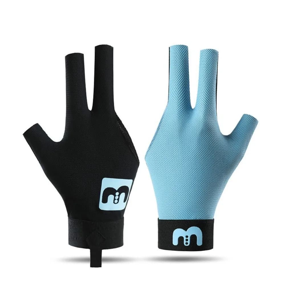 Nuovo Guanto da Biliardo per Mano Sinistra, Elastico Antiscivolo a Tre Dita, Guanto Traspirante in Rete per Snooker e Biliardo, Accessori Fitness