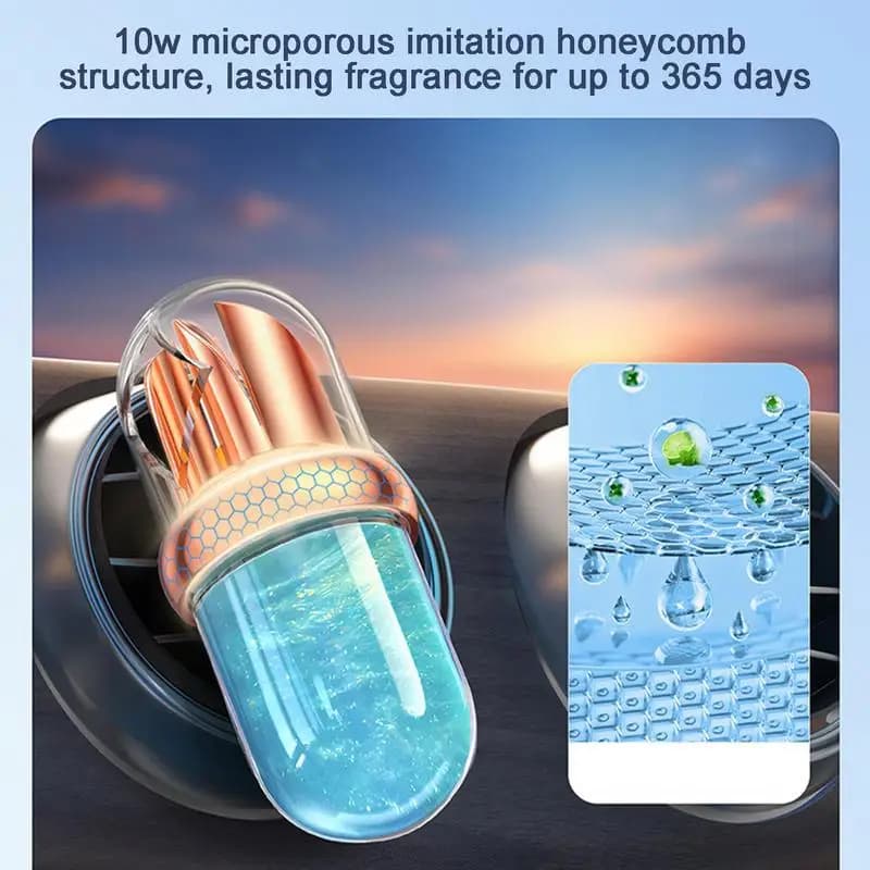 Deodorant car diffuser for long-lasting aromatherapy diffuser for rotary environments
